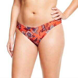 RHODE X Target Large Leafy Floral Med Coverage Hipster Bikini Bottom XXS NWOT